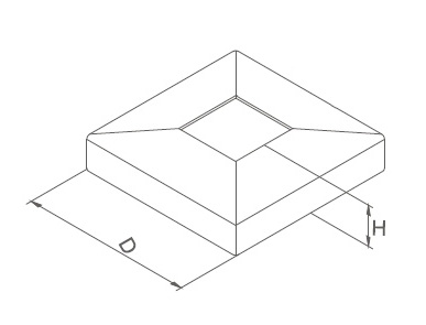rozeta 50x45 do spigota 600