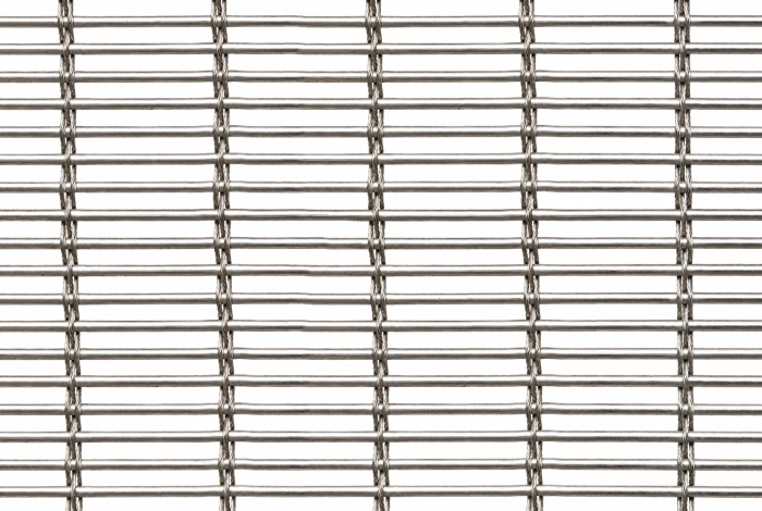 Siatka architektoniczna INOX tkana linką, 10 x 80 mm