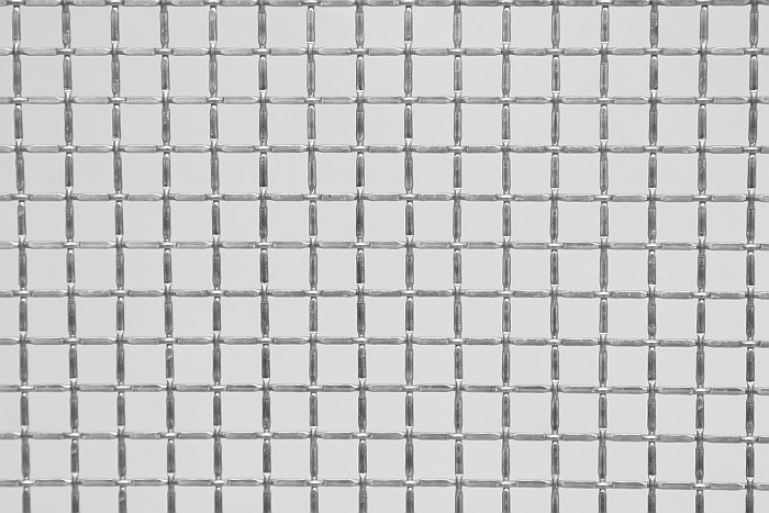 Siatka architektoniczna INOX karbowana tkana