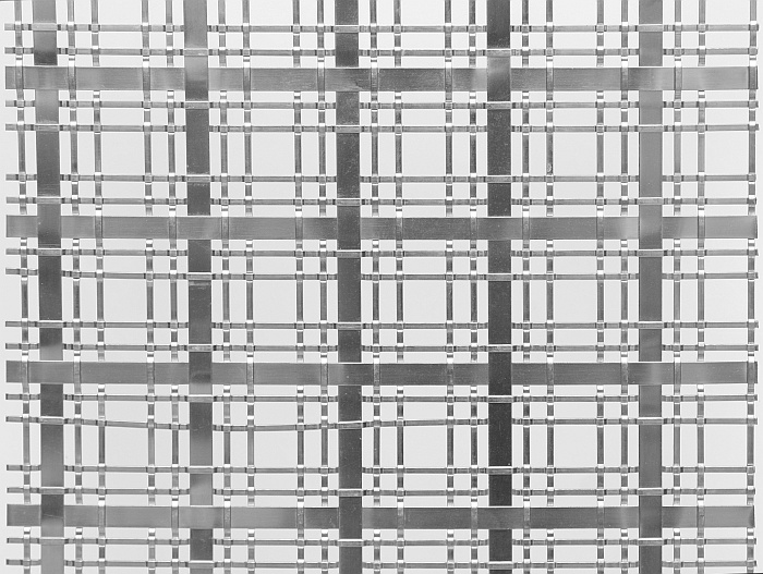 Siatka architektoniczna INOX karbowana tkana