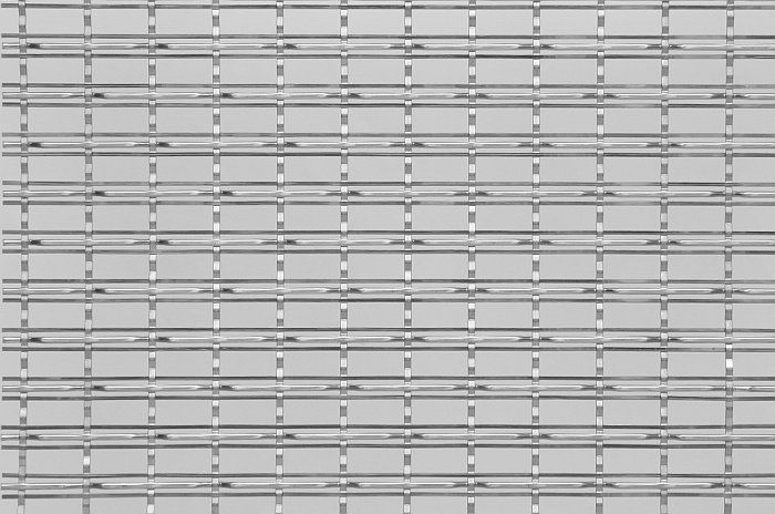 Siatka architektoniczna INOX karbowana tkana