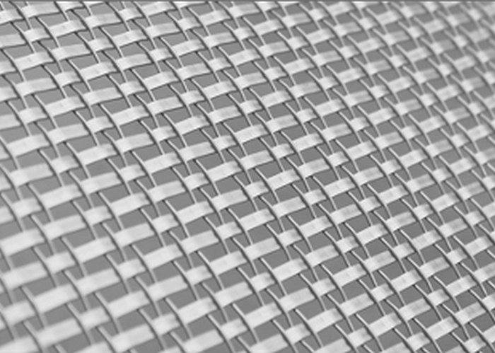 Siatka architektoniczna INOX karbowana tkana