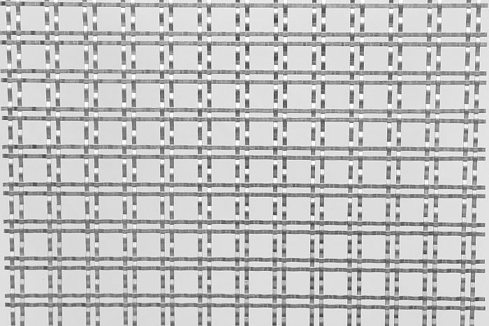 Siatka architektoniczna INOX karbowana tkana