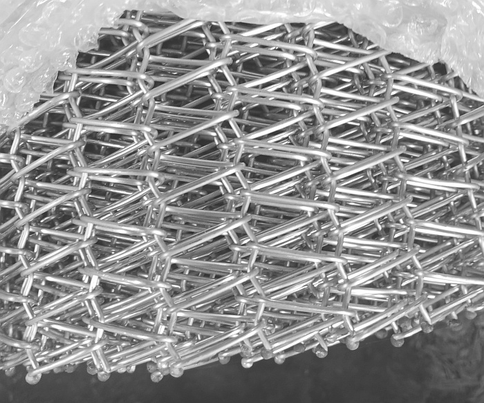 Siatka architektoniczna INOX pleciona spiralna