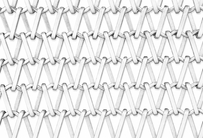 Siatka architektoniczna INOX pleciona spiralna